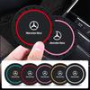 HQQM3 2PCS Car Coasters Water Cup Slots Non-Slip Mat Waterproof Cup Pad For Mercedes Benz AMG A B C E S V Class A180 W212 CLK CLA GLE