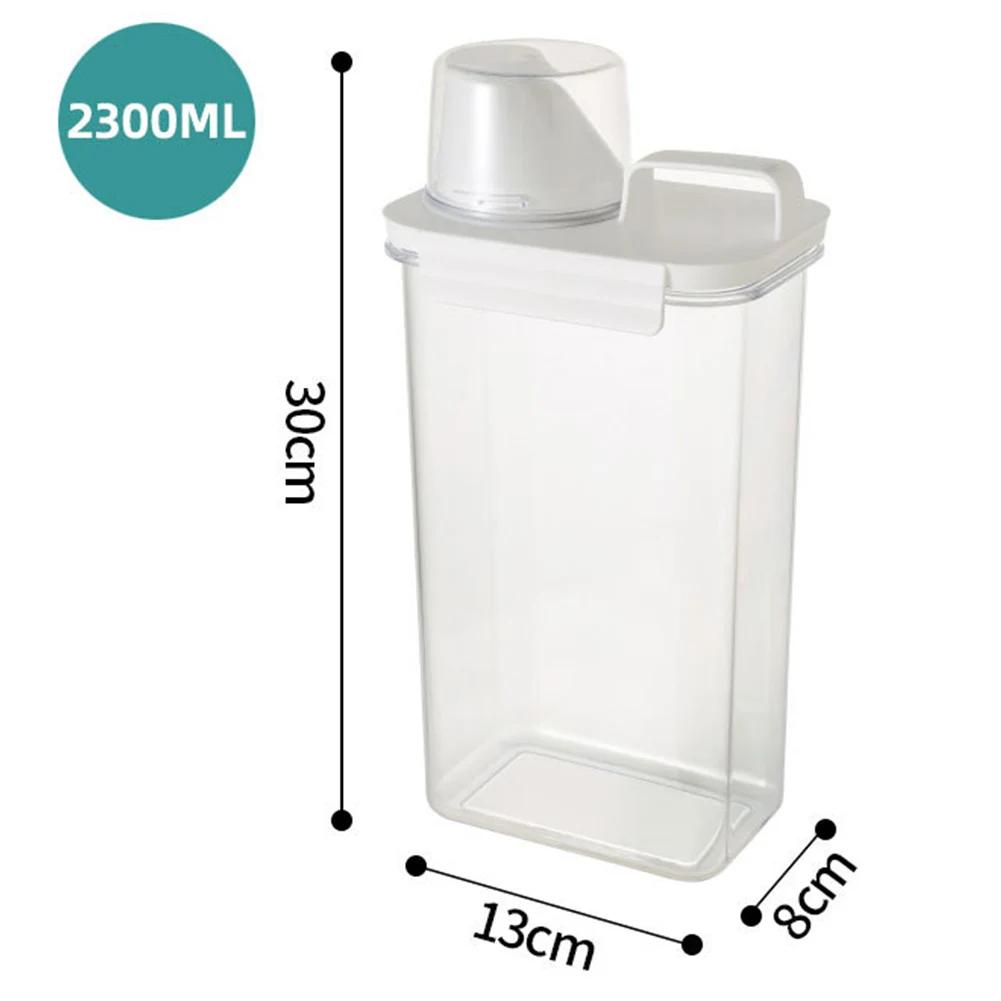 Spender Waschmittel Luftdichter Waschmittelspender Frischhaltebehälter Waschmittel-Organizer 1100ml 1800ml