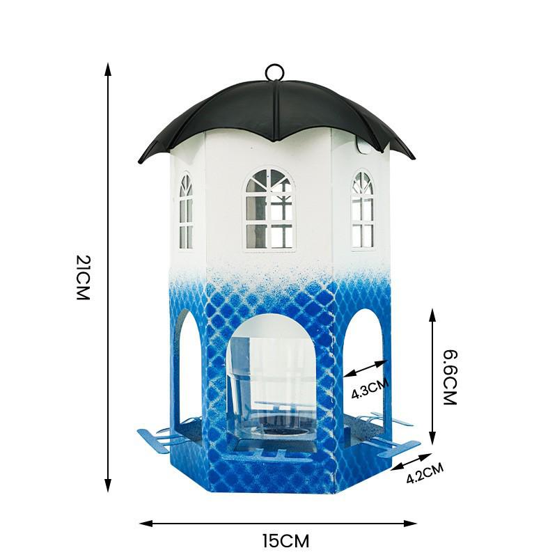 Outdoor Decorative Hanging Bird Feeder and Bird Bath Pendant for Garden and Balcony