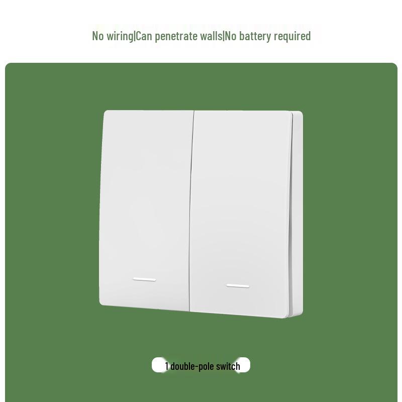 Battery-Free Wireless Switch: Easy Install, Multi-Control, Stick-On Design