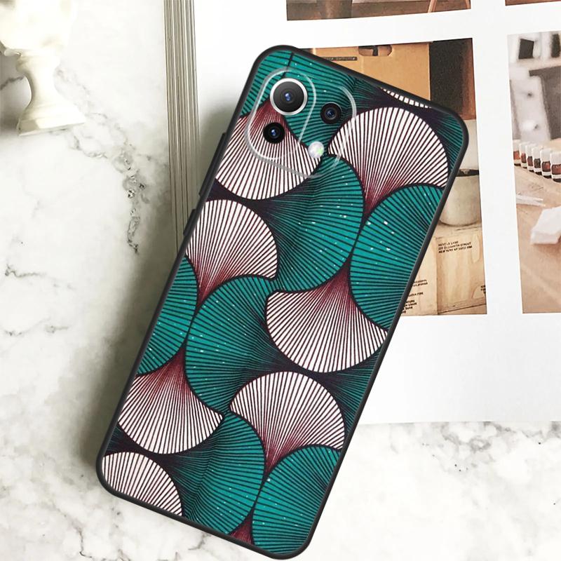 African Wax Fabric Cover For POCO M6 X6 Pro X3 X4 X5 M5s F3 F5 Xiaomi 13T Pro 11T 12T 12 13 Lite 14 Ultra Case