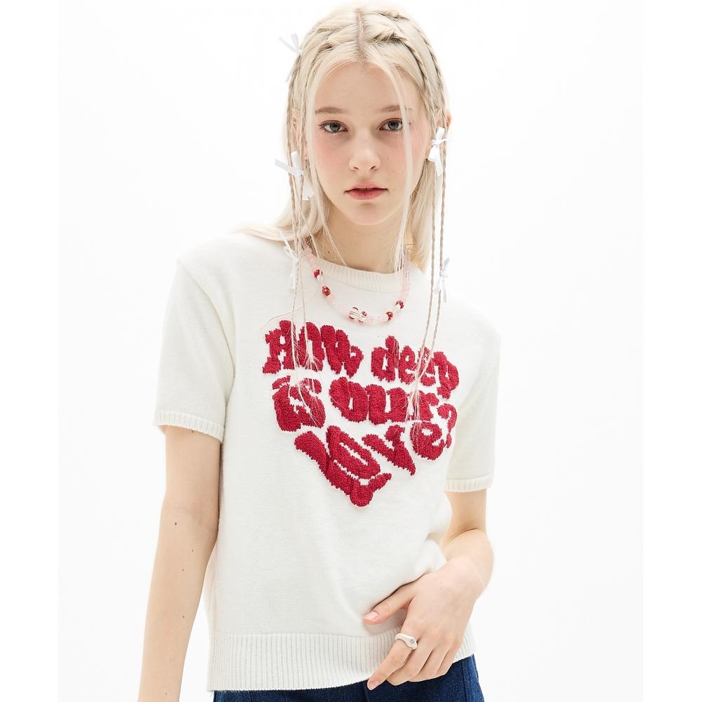 

LUV IS TRUE DN BOUCLE LOVE KNIT ЦВЕТ Слоновой Кости