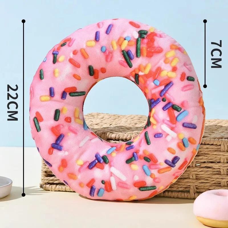 Jucărie pentru câini de pluș în formă de pizza, jucării cu sunet scârțâitor pentru câini mici, mari, cățeluși, curățarea dinților, jucărie de mestecat, accesorii pentru animale de companie