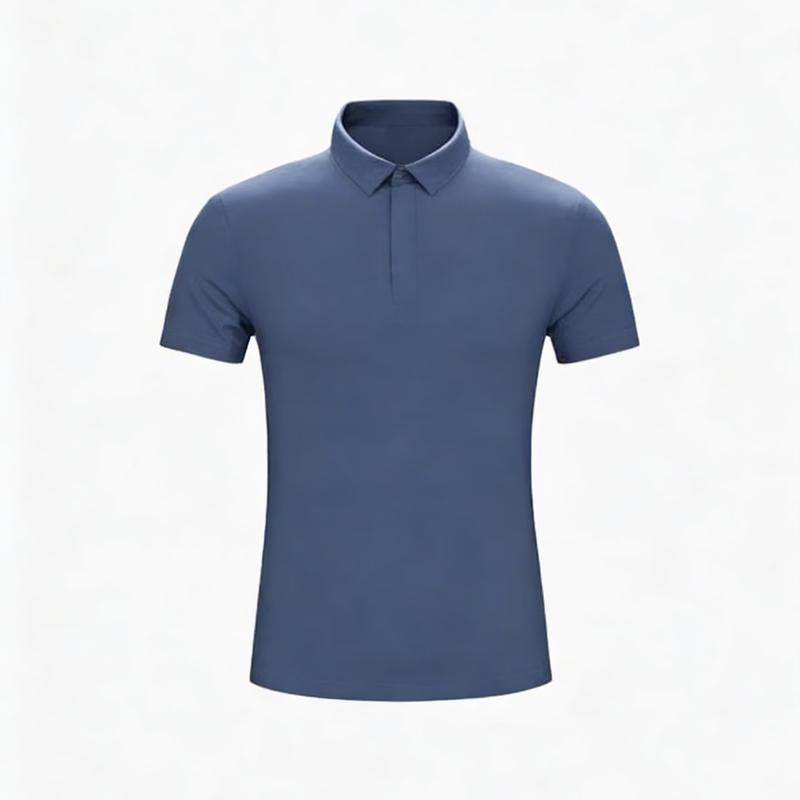 PERFEITO CRIATIVO Men s Seamless Bonded Polo Shirt 2XL