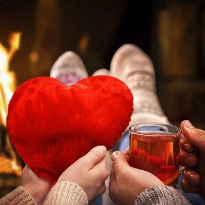Plush Heart Microwaveable Hot Water Bottle