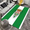 Green Striped Crest Carpet Suitable As a Non-slip Mat for the Living Room or Bedroom Sofa