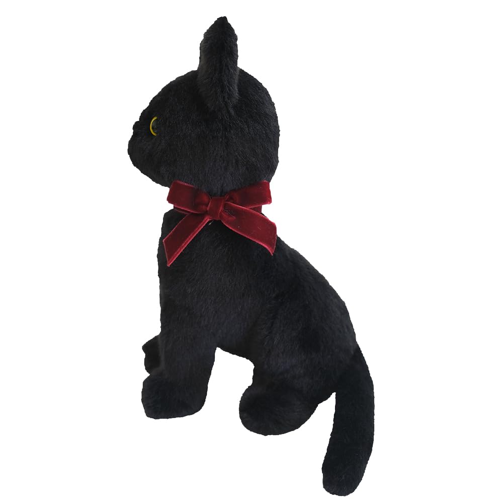 Sunlemon Jolly Black Sitting 13 x 12 x 19 cm Plush Animal Cat P-9072