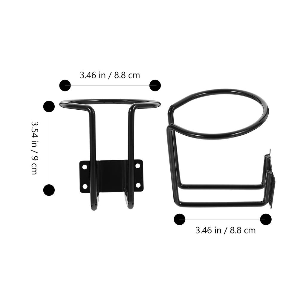 2Pcs Sturdy Iron Cup Holder for Car Boat Rv Yacht Multi Functional Drink Holder Easy Install No Tools Required Automotive Cup