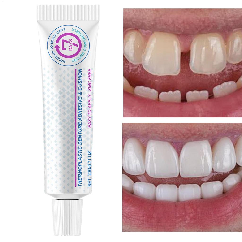 Adhesives Glue Teeth Care Denture Adhesives Cream Soft Originals Long-Lasting Paste Gentle Comfortable For Home Care Women Men
