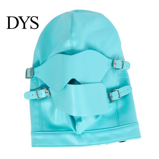 Adjustable Face Mask Faux Leather Bondage Mask, Mouth Hood for Couples, Adult Interaction Gear Cosplay Headgear Role Play & Party Lightweight