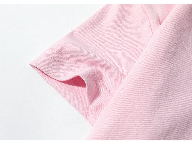 Pure Cotton Solid Color Children's Short-Sleeve T-Shirt for Girls and Boys