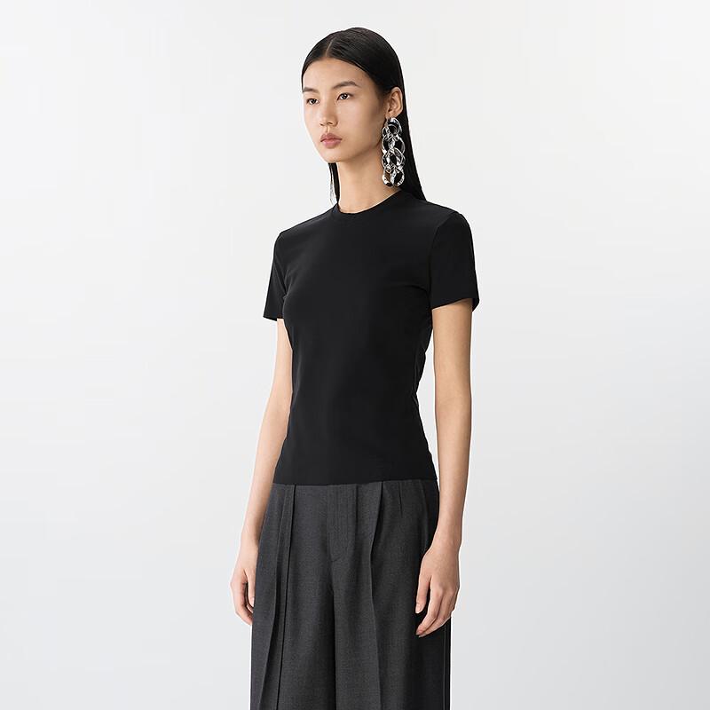 JNBY Women s Slim Fit Stretch Round Neck T-Shirt S