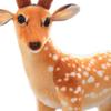 Lifelike Plush Sika Spotted Deer Home Decor Soft Sleeping Doll , Stuffed Animal for Kids
