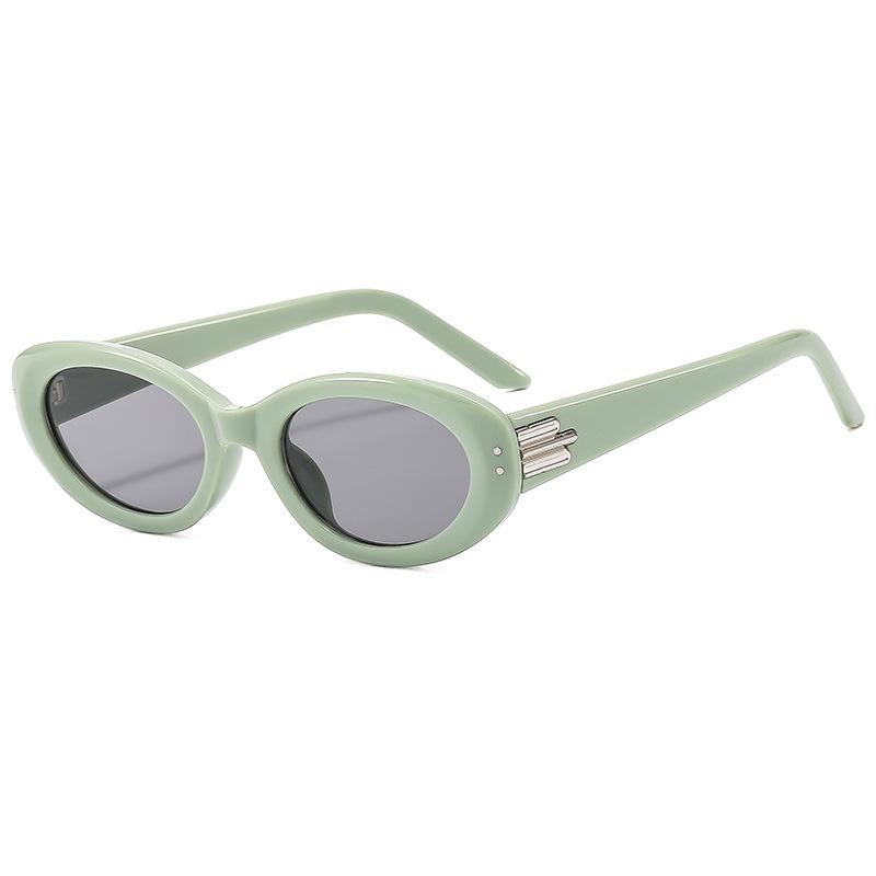 JYL TS Sunglasses Unisex UV Protection Cat Eye Color Block Street 38042 A-11657 земляничный