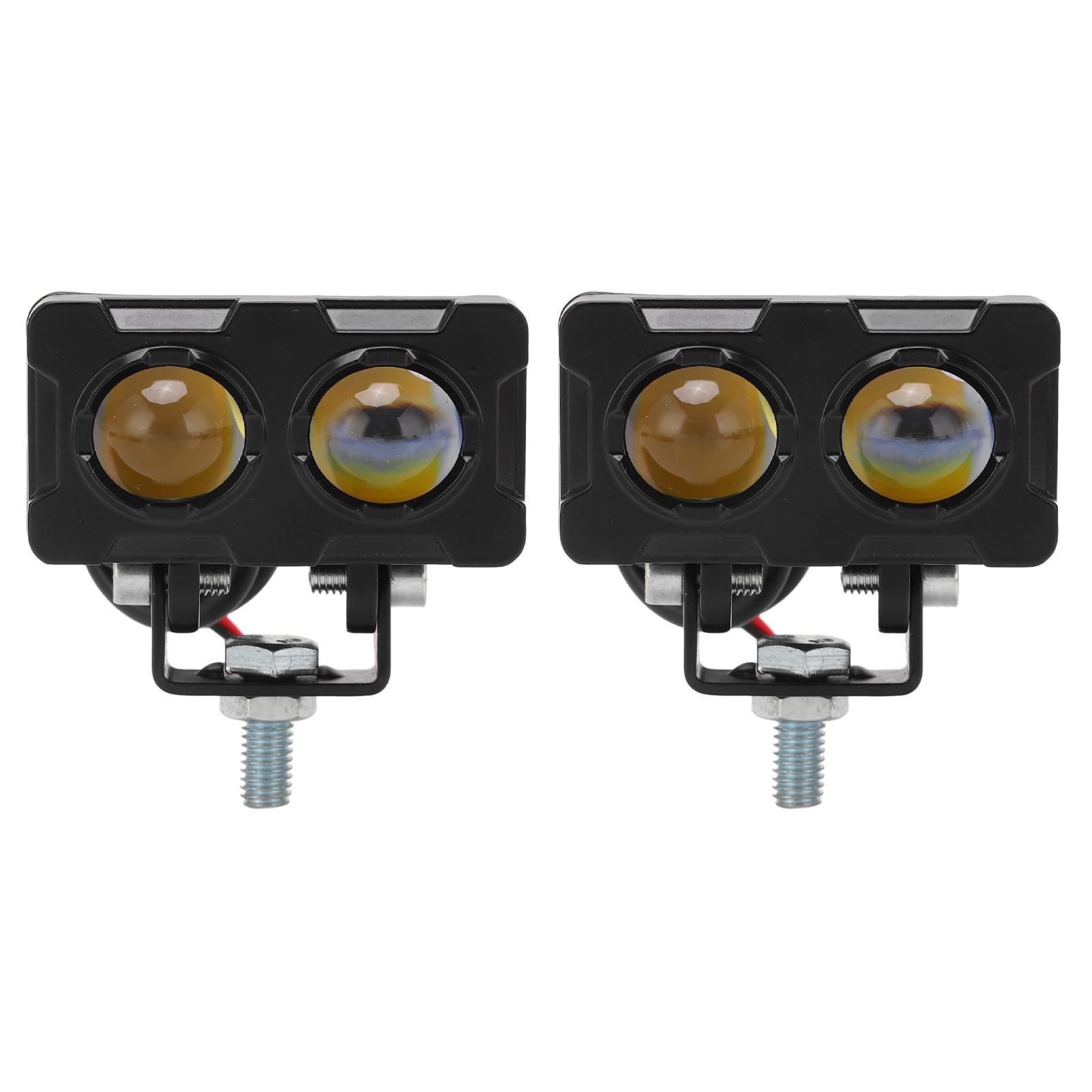 1 Pair Motorcycle LED External Work Light Fit for Motorbike Off Road UTV ATV with M8 Mounting Aperture