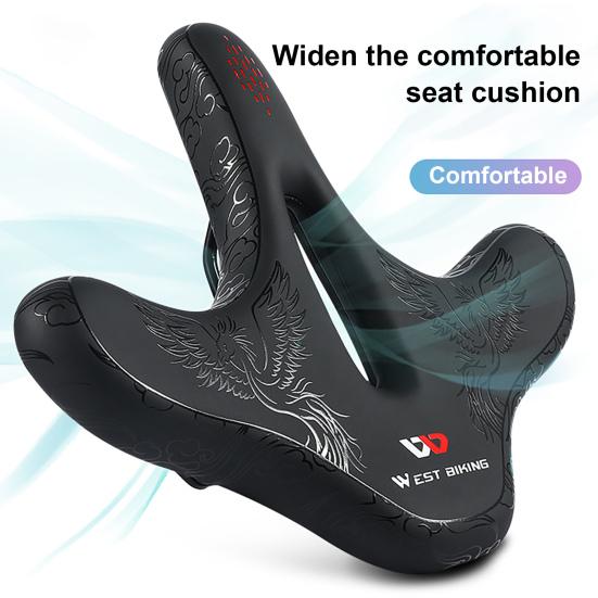 Anti-Scratch Bike Saddle Wide Wear-Resistant Ergonomic Soft Bicycle Thicken Cushion Pad