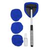 Portable Car Interior Window Cleaner with 3 Extra Rags for Convenient Use