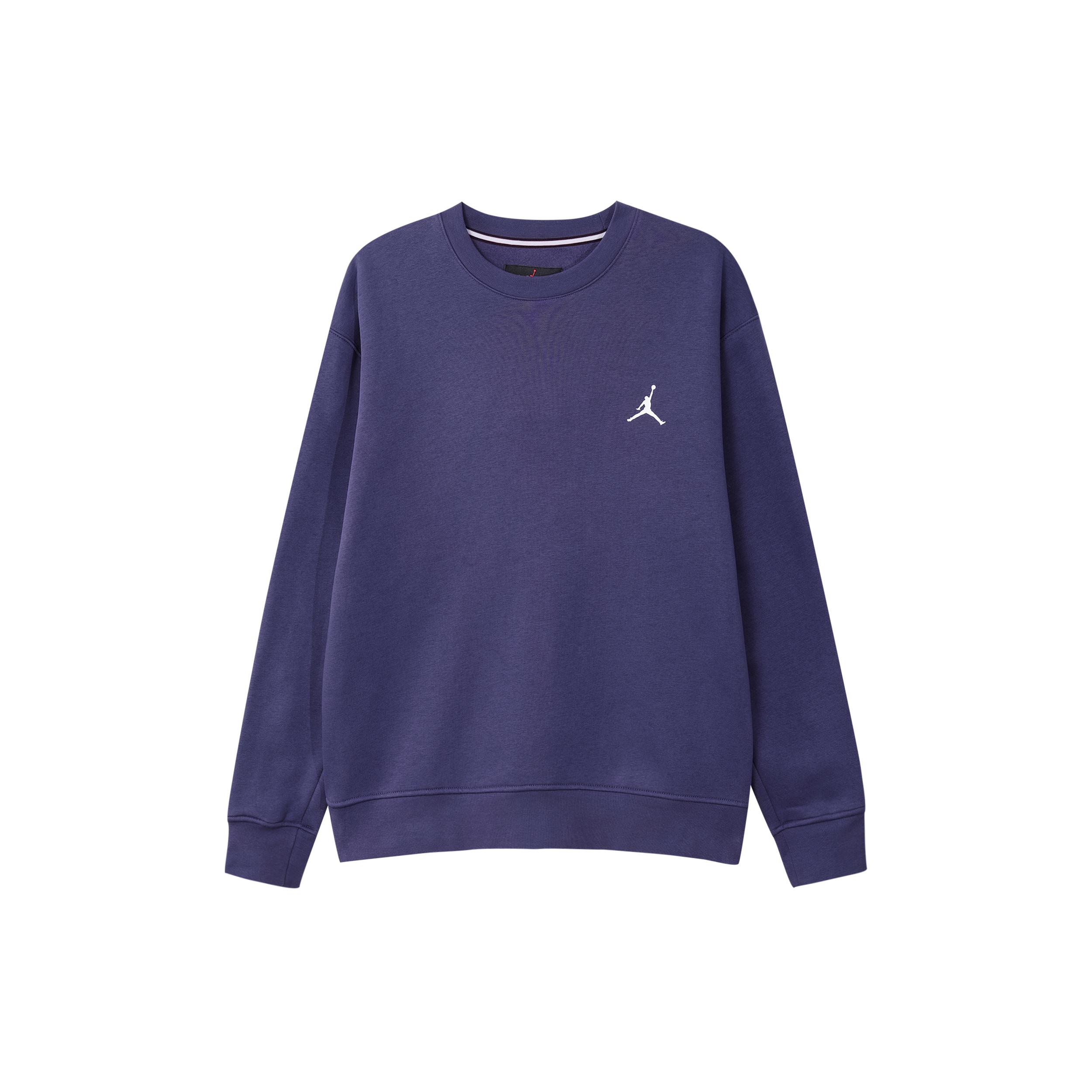 Jordan Flight MVP Print Crew Neck Casual Sports Fleece Lined Sweatshirt Men s Blue Purple FB7020-500 S