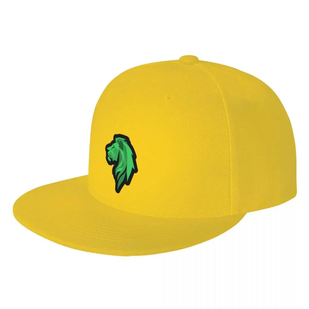 Lion Head In Green Stylized Baseball Cap Beach Wild Ball Hat Women Hats Unisexs
