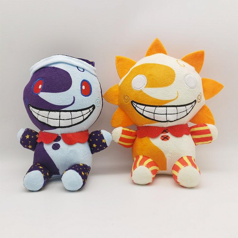 Sicherheitslücke Sundrop Moondrop Plüschtier Five Nights At Freddy's Sonne und Mond Weiche Stoffpuppe Spielcharaktere Plüschtiere für Fans Kinder Geburtstagsgeschenk