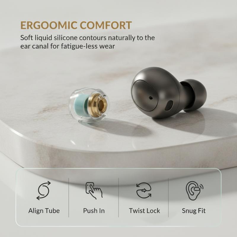 Soft Silicone Ear Tips for WF-1000XM6/5/4/3 Noise Blocking Anti-Scratch 3 Sizes Fit for Sports Running Gym Use