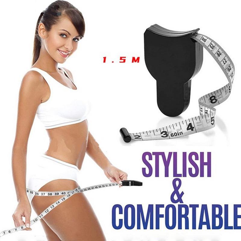 One-Click Automatic Recovery Retractable Body Measuring Ruler Sewing Cloth Tailor Tape Measure Protable