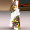 2025 Summer Chiffon Pullover Type A Street A- line Skirt V-neck Dress Fashion Mid Waist Sexy Sleeveless Dress