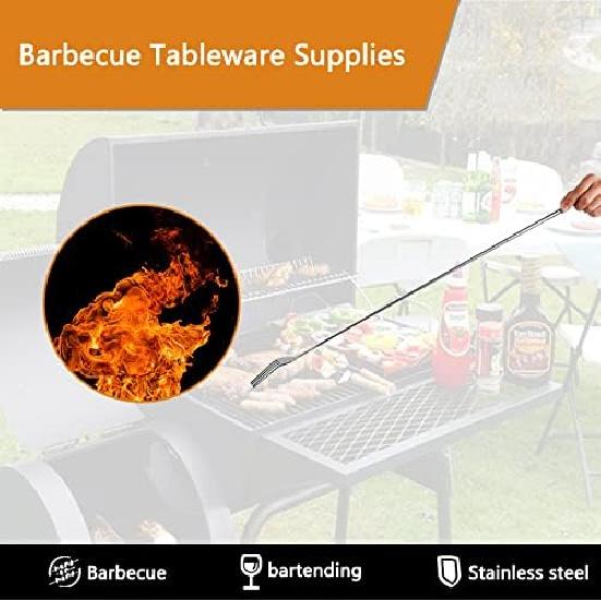 Extendable Fork,8.7 to 25.4 Inch Expandable fork prank,Expandable Telescopic BBQ Fork, Stainless Steel, Extendable Handle,Long Dinner Fruit Dessert