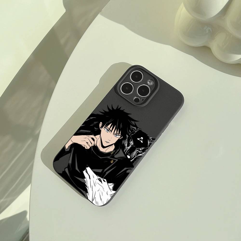 J-Jujutsu K-aisen-opular characters Phone Case For iPhone 17,16,15,14,13,12,11 Pro Max,16/15/14Plus,XS Soft Black Cover