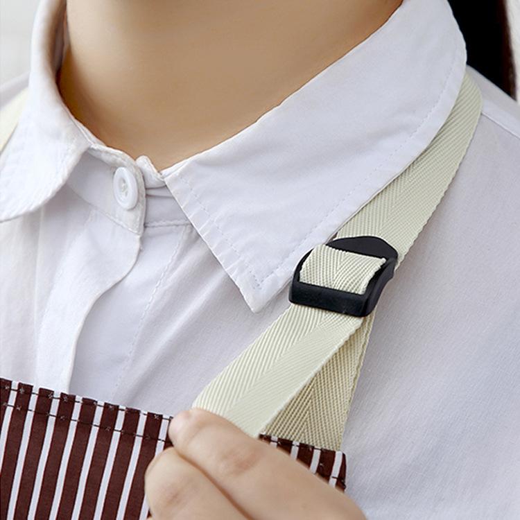 Adjustable Fabric Wiping Hand Apron, Kitchen Cooking Cooking Oil-proof Cooking Smock, Large Pocket Striped Waist