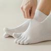 5 Pairs Summer Men's Socks Soft Meshe Breathable Cotton Sweat Absorbent Five Finger Socks Outdoor Sports Split Toe Socks