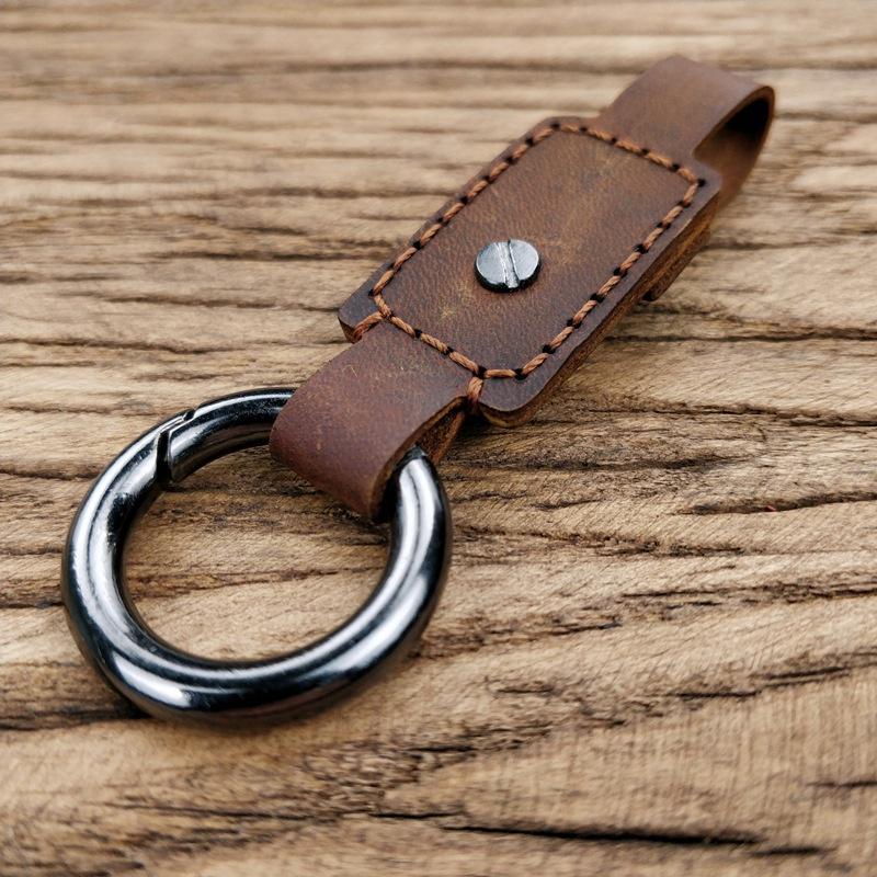 1 szt. Brelok samochodowy Ręcznie robiony skórzany brelok samochodowy Kreatywny brelok samochodowy