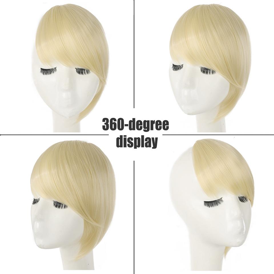 WTB Partial Bangs Wig Synthetic Wig Female Bangs Partial Lengthening Bangs Fake Bangs Two Cards Seamless Wig Piece
