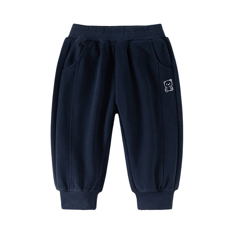 Spring and Autumn Boys' Sports Pants K-style Babies' Trousers Kids Casual Sweatpants Children Simple Pen Bear Ankle Banded Pants