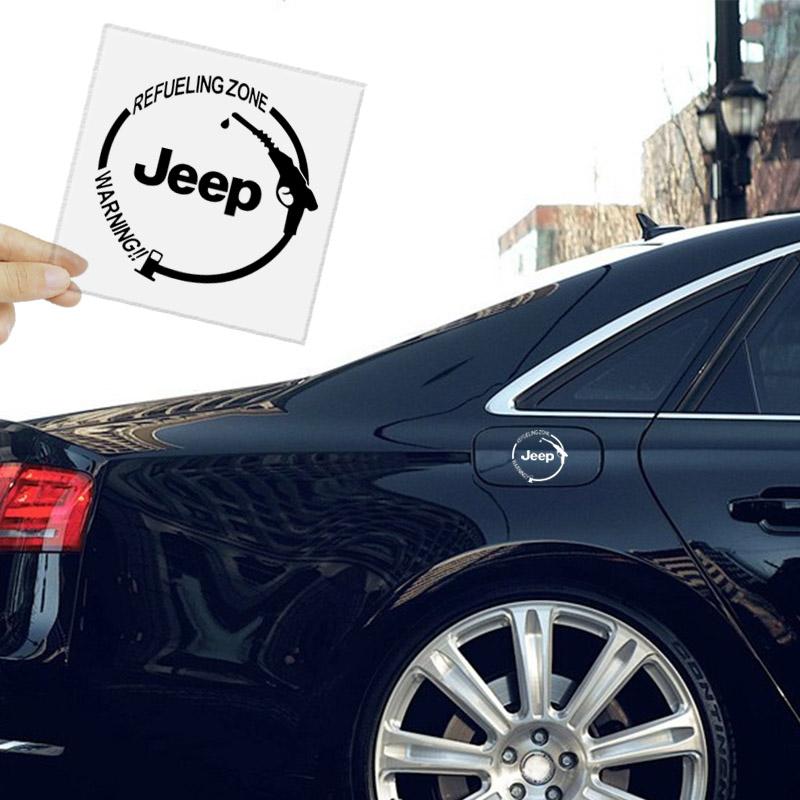 ARG3  1PC Car Sticker Fuel Tank Sticker Decal Car Styling Accessories For Jeep Wrangler Grand Cherokee Renegade Tyre Stem Air Caps