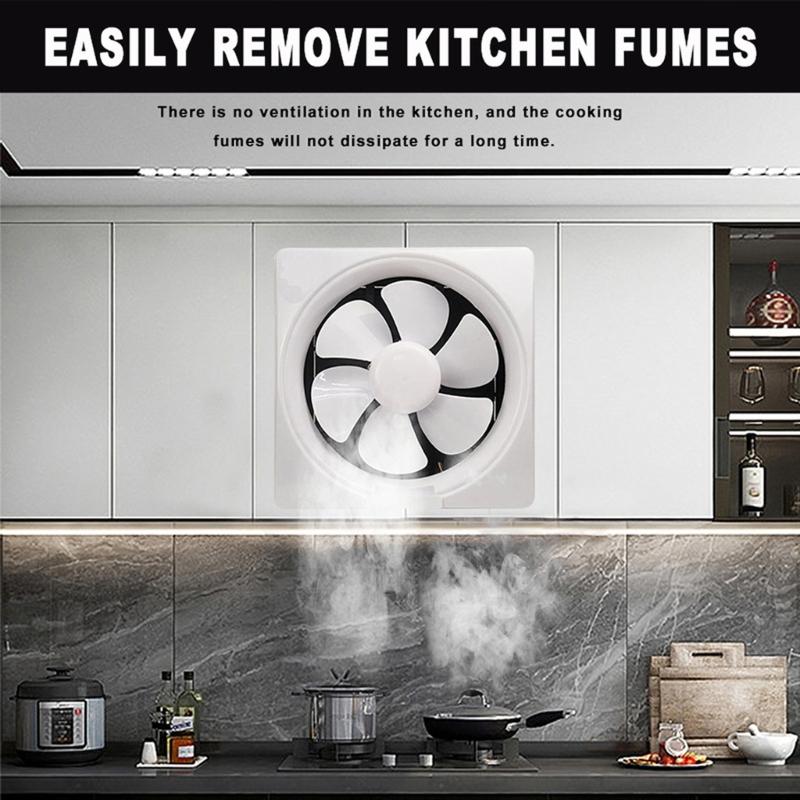 7.5/9/11/13inch Exhaust Fan 12V Wall Mounted Exhaust Fan Low Noise Extractor for Kitchen Bathroom Garage Grow Room