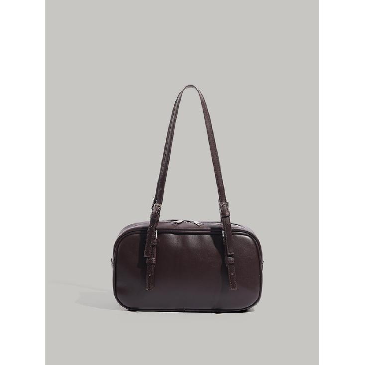 Korean-style fashionable versatile handbag for women, ins bowling bag, niche retro commuter shoulder underarm pillow bag
