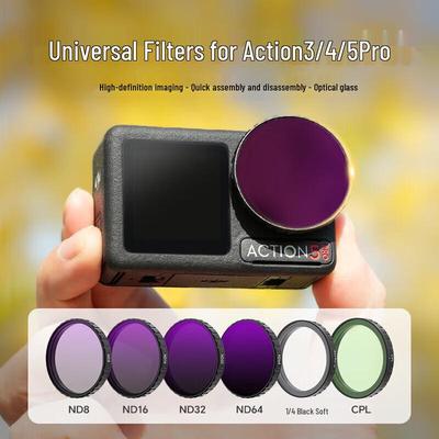 Yingshijiang Camera Lens Filter Set for Action 4/5 Pro