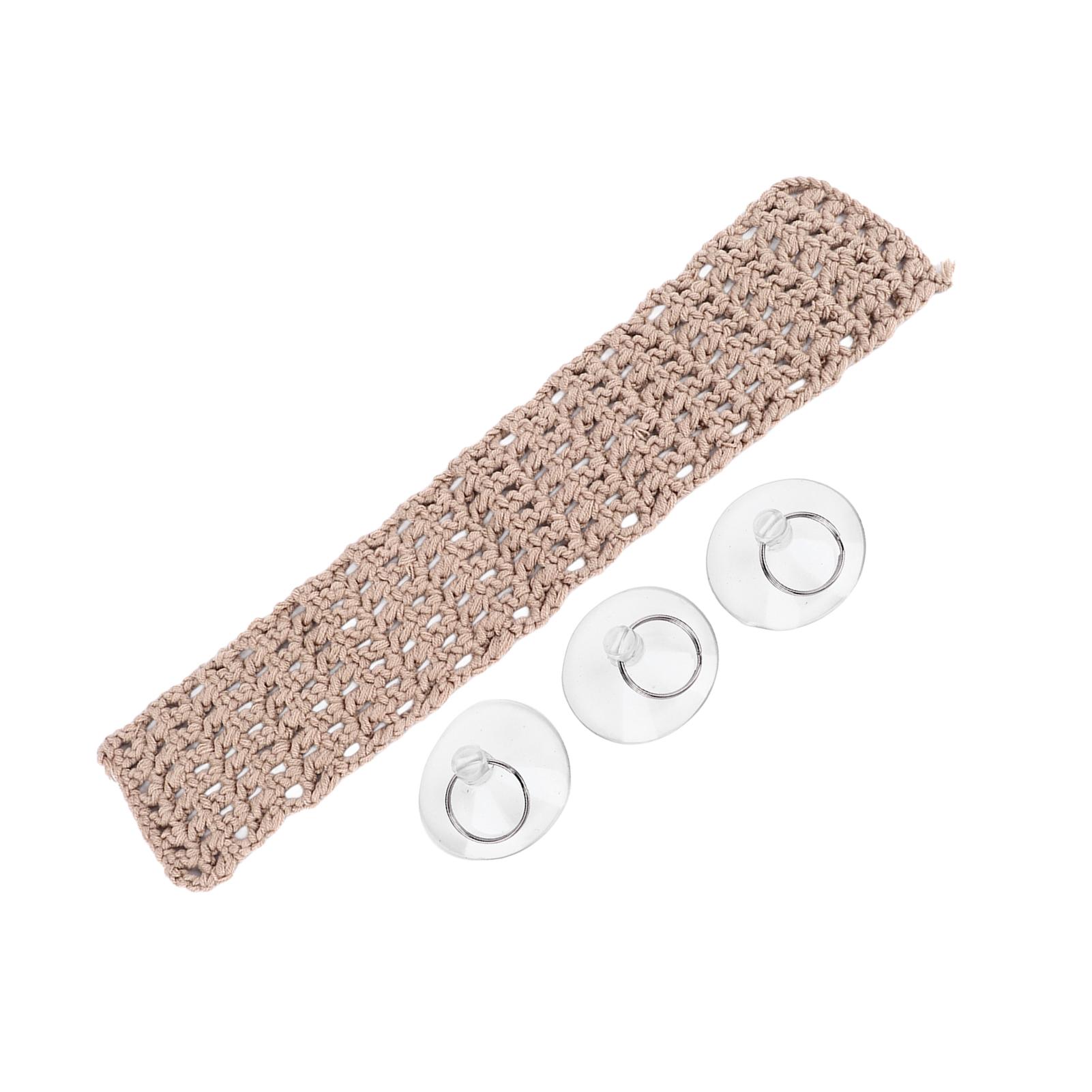 

Reptile Hammock Durable Safe Woven Climbing Net Easy Installation Hammock Lounger for Bearded Dragon Lizard Khaki 1