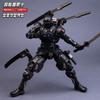 In Stock 22Cm Super Black Warrior Sc001 Snake Eyes Action Figure 1/10 Mecha Ninja Articulated Figure Finished Model Collect Toy