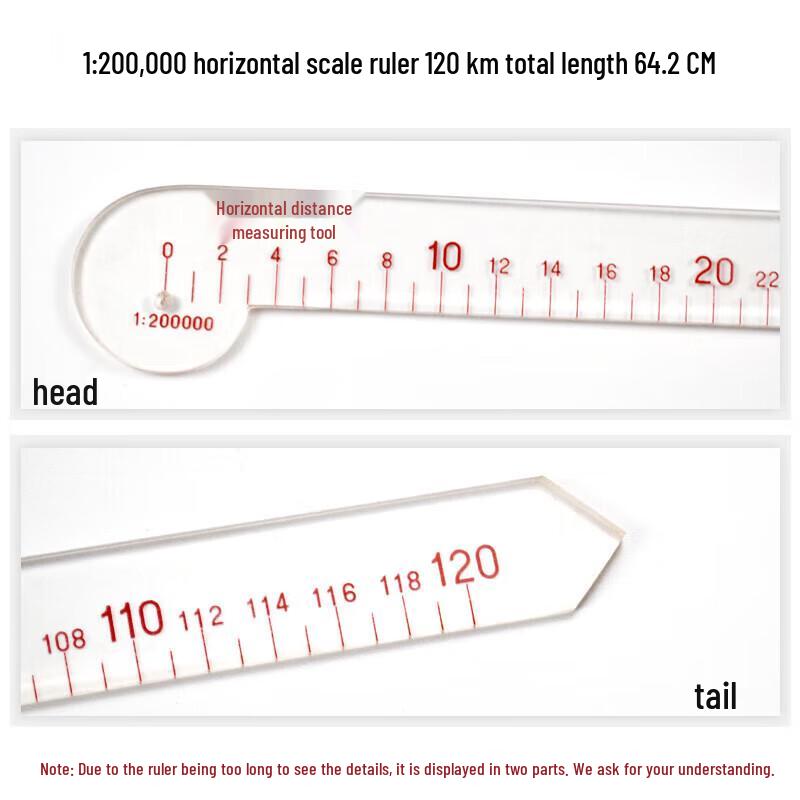 Multi-functional Plotting Ruler and Navigation Scale 64.2 cm