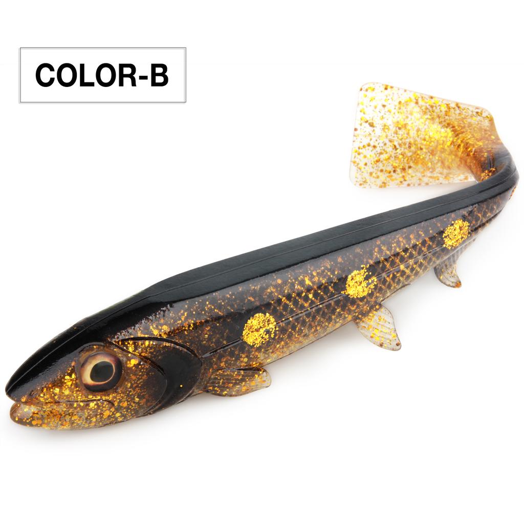 Spinpoler Bombshad Τετράγωνη Ουρά Swimbait Shad Πεσκέτα για Πίκα 14cm 18cm Εκτύπωση Σιλικόνη Τεχνητό Για Μεγάλη Αλιεία Θαλάσσης Wobbler