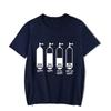 Diver 200 Bar Fun Tshirt Unisexs Glowinnight Harajuku Short Sleeve Street Style Top Oversized Heart Diving Lung Diving Tops