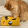 Interactive Cat Toys Smart Cat Chasing Toys Automatic Cat Teasing Stick Toy Funny Pet Cheese Box for Kitten Cat Accessories
