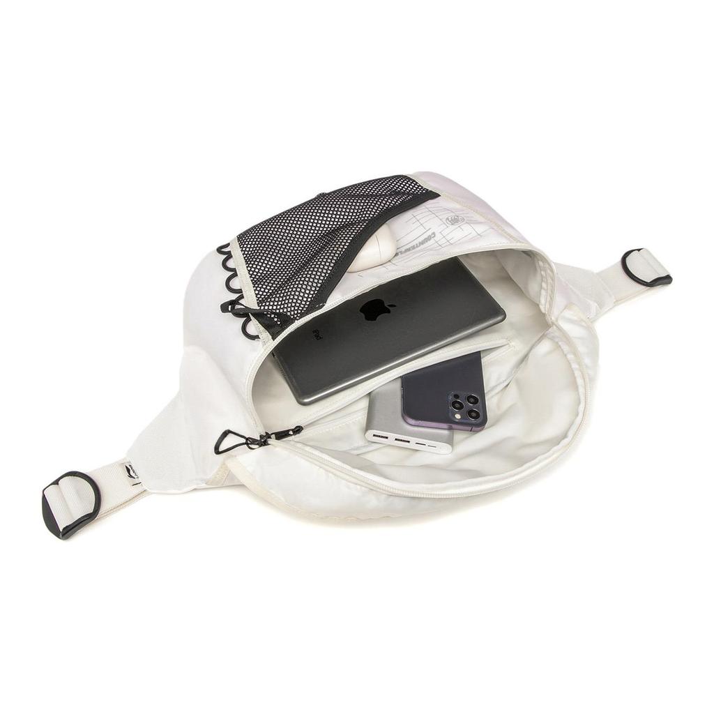 New LiNing CF Polyamide One Shoulder Crossbody Fanny Pack Regular Unisex Ivory ABDU173-4