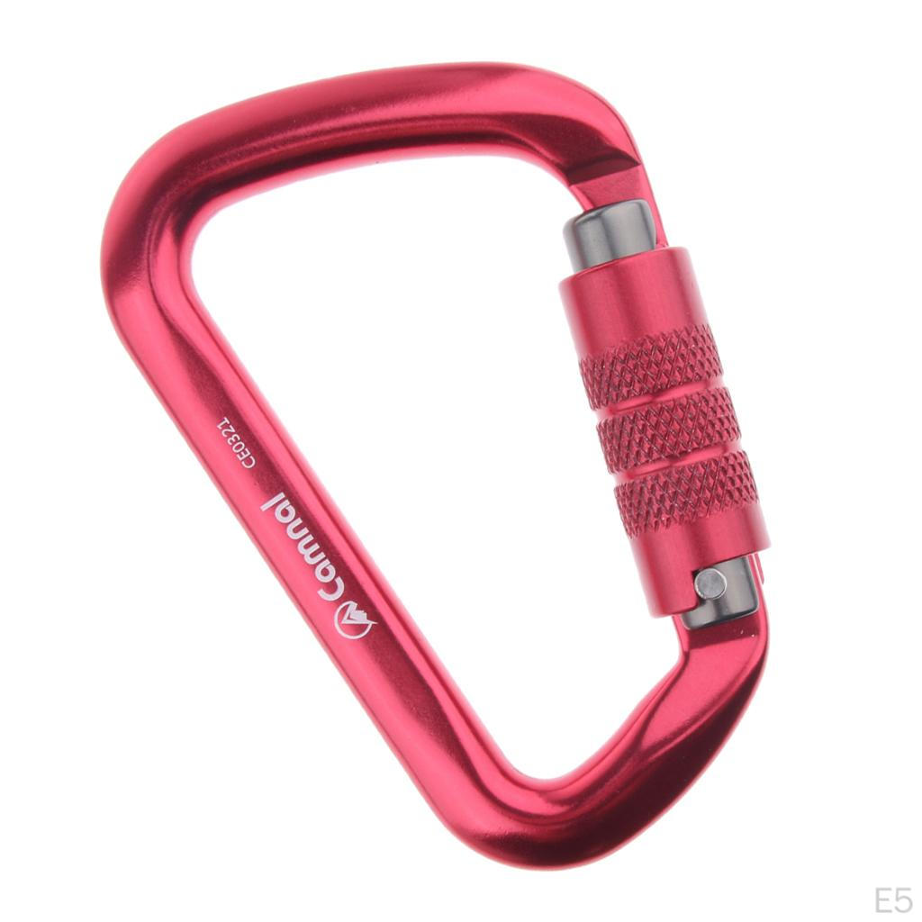 28KN Screw Locking Carabiner Climbing Equipment