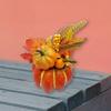 Multipurpose Charm Artificial Pumpkin Container with Flower Long Time Use Home Accessory and Office Decoration