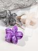 3 Pcs Hawaiian Flower Hair Claw Clips for Thick Hair,Non Slip Marble Vein Plumeria Flower Hair Pins for Women Beach Vacation