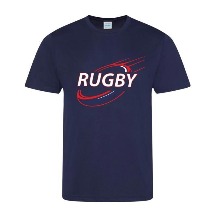 Maillot de rugby enfant bleu marine - Bleu