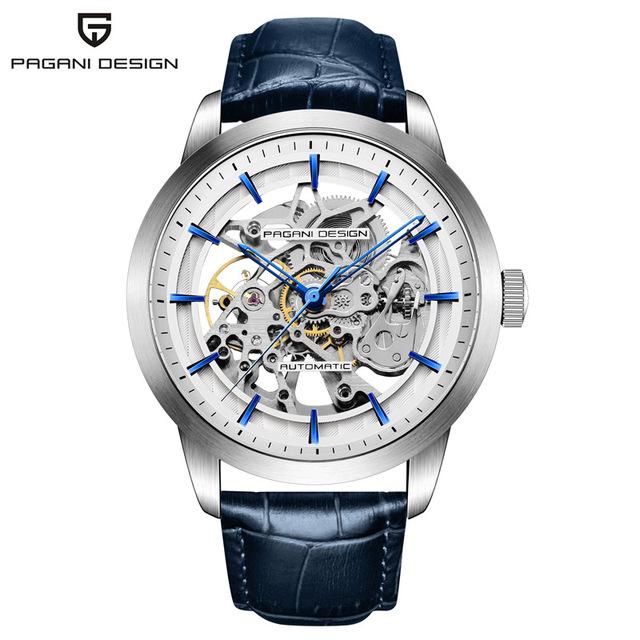 PAGANI DESIGN Marke Mode Sport Lederuhren Herren Luxus Automatisch Mechanisch Skelett Wasserdichte Uhren Relogio Masculino